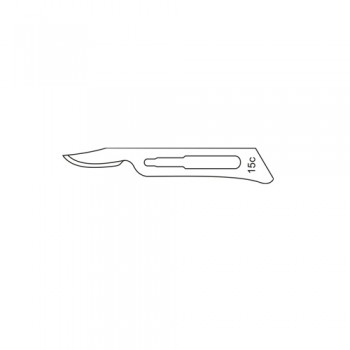 Scalpel Blade No. 15C Pack of 100 Stainless Steel,